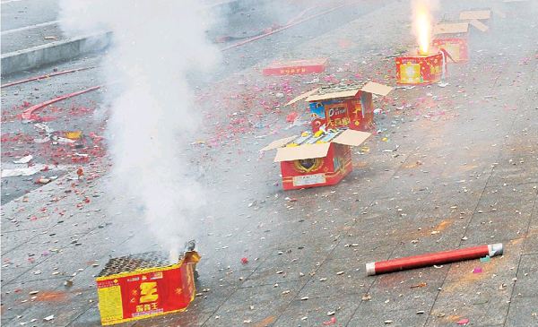 一掛鞭炮帶走多少清新空氣？